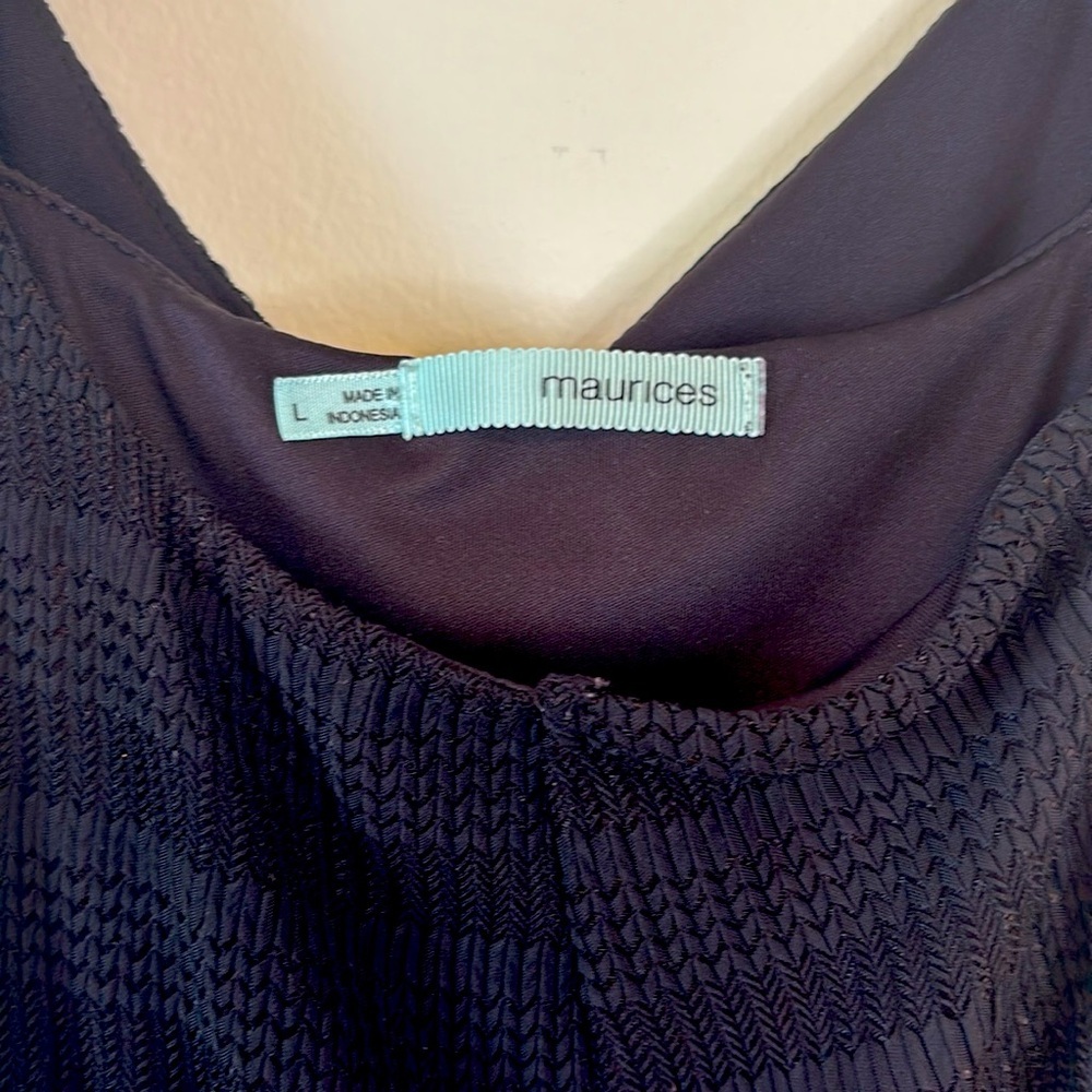 Maurices Black and White Spaghetti Strap Tribal Sundress - Picture 7 of 8